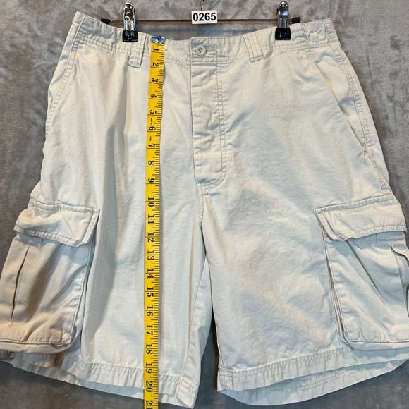 J Crew Cargo Shorts Mens size 31 Beige Preppy Skater‎ Y2K - Picture 8 of 10
